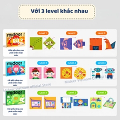 ĐỒ CHƠI THỦ CÔNG TÔ MÀU 3 CẤP ĐỘ- MIDEER