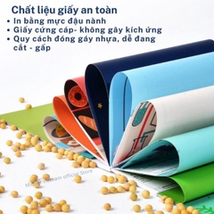 GIẤY THỦ CÔNG CẮT DÁN GẤP LET ORIGAMI - MIDEER