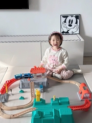 MÔ HÌNH LẮP RÁP ĐƯỜNG TÀU HỎA KÈM ÂM THANH- MIDEER