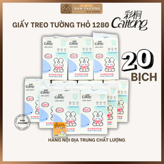 20 Bịch Giấy Rút Treo Tường Caitong Thỏ Trắng 1280 Lớp K93