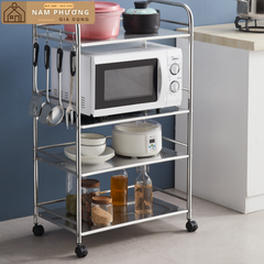 Kệ inox 4 tầng đa năng để lò vi sóng K23