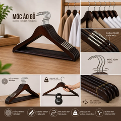 Móc gỗ treo quần áo