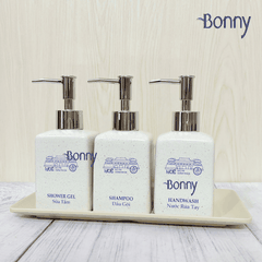 Bình dáng vuông cát trắng 300ml