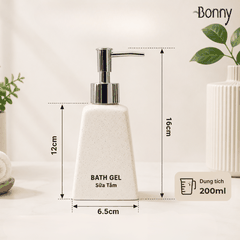 Bình dáng thang cát trắng 200ml