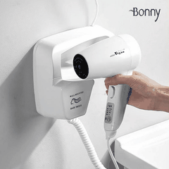 Máy sấy tóc treo tường Yigao 1000W [Tặng kèm miếng dán không cần khoan tường]