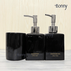 Bình dáng vuông đen 300ml