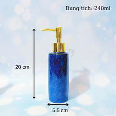 Bình dáng trụ men hỏa biến đậm TT18-HBDAM