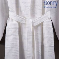 Áo choàng tắm trắng 100% cotton hàng A