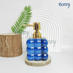 Bình vuông men hỏa biến xanh đậm TT22-HBDAM 280ml