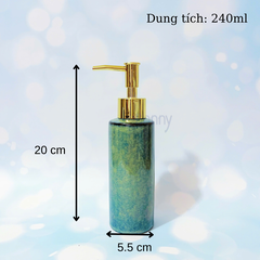 Bình dáng trụ men hỏa biến nhạt  TT18-HBNHAT