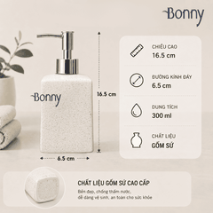 Bình dáng vuông cát trắng 300ml