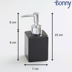 Bình dáng vuông đen 300ml