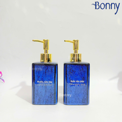 Bình chữ nhật men hỏa biến xanh đậm TT06-HBDAM 340ml