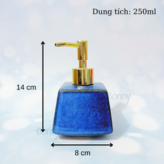 Bình vát men hỏa biến xanh đậm TT16-HDDAM 180ml