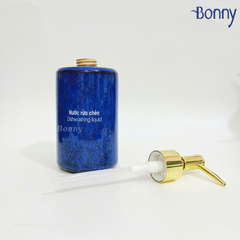 Bình trụ tròn men hỏa biến xanh đậm TT05-HBDAM 420ml