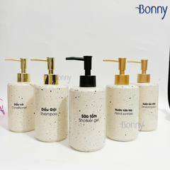 Bình trụ tròn men trứng trắng TT02-KEM 430ml