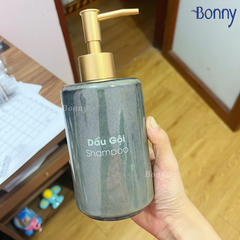 Bình trụ tròn men hỏa biến xanh đậm TT05-HBNHAT 420ml