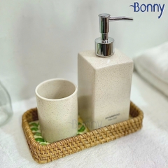 Bình dáng vuông cát trắng size đại 500ml