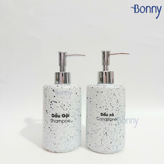 Bình trụ tròn men trứng trắng TT02-TRANG 430ml