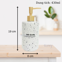 Bình trụ tròn men trứng trắng TT02-TRANG 430ml