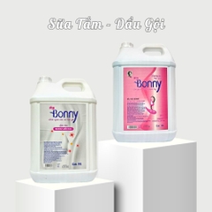 Combo 1 can dầu gội+ 1 can sữa tắm Bonny 10L