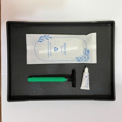 Bộ đồ dùng khách sạn Amenities túi vải không dệt ruột nhựa bịch 100c