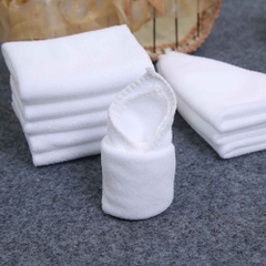 Khăn mặt trắng vuông Cotton sợ bông 35X35