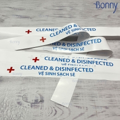 100 Niêm phong, giấy niêm phong bồn cầu, tem dán niêm phong vệ sinh sạch sẽ, 100 chiếc niêm phong bồn cầu