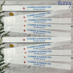 100 Niêm phong, giấy niêm phong bồn cầu, tem dán niêm phong vệ sinh sạch sẽ, 100 chiếc niêm phong bồn cầu