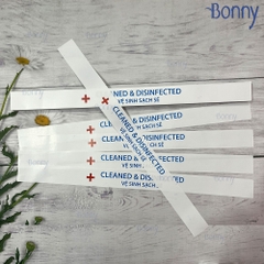 100 Niêm phong, giấy niêm phong bồn cầu, tem dán niêm phong vệ sinh sạch sẽ, 100 chiếc niêm phong bồn cầu