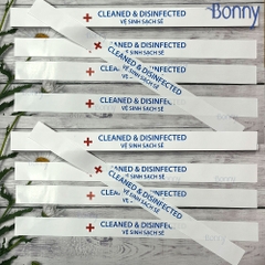 100 Niêm phong, giấy niêm phong bồn cầu, tem dán niêm phong vệ sinh sạch sẽ, 100 chiếc niêm phong bồn cầu