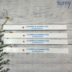 100 Niêm phong, giấy niêm phong bồn cầu, tem dán niêm phong vệ sinh sạch sẽ, 100 chiếc niêm phong bồn cầu