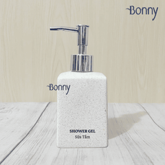 Bình dáng vuông cát trắng 300ml