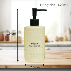 Bình trụ kem TT07-KEM 400ml