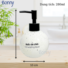 Bình tròn cát trắng TT13-TRANG 300ml