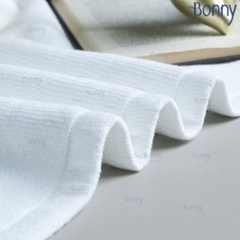 Thảm chân 100% cotton siêu thấm hút 45x65cm - Trắng
