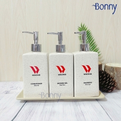 Bình dáng vuông cát trắng size đại 500ml