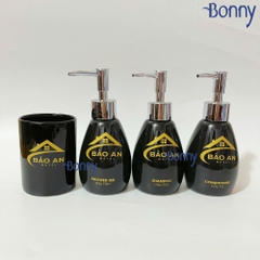 Bình dáng xoài đen 200ml
