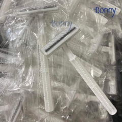 Bịch 100 dao cạo trắng tròn D1 túi nilon