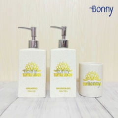 Bình dáng vuông cát trắng size đại 500ml