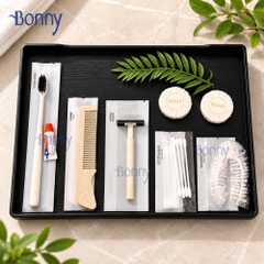 Bộ đồ dùng khách sạn Amelities túi comfort trắng ruột thân thiện bịch 100c