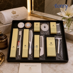 Bộ đồ dùng khách sạn Amenities Hộp giấy ruột nhựa bịch 50c
