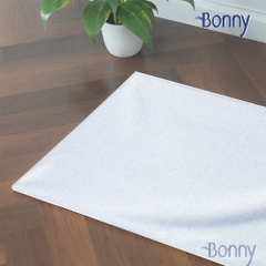 Thảm chân 100% cotton siêu thấm hút 45x65cm - Trắng