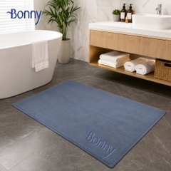 Thảm chân 100% cotton siêu thấm hút 45x65cm - GHI