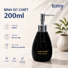Bình dáng xoài đen 200ml
