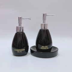Bình dáng xoài đen 200ml