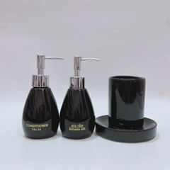 Bình dáng xoài đen 200ml