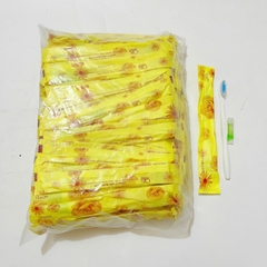 Bàn chải khách sạn dùng 1 lần túi nilon bịch 100 chiếc