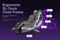 Ghế massage Sóng Âm Trị Liệu Con lăn 4D Toshiko T89 Pro Max