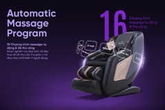 Ghế massage Sóng Âm Trị Liệu Con lăn 4D Toshiko T95 Pro